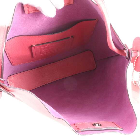 Coach F58661 Leather Shoulder Bag Crossbody Pink Women's - Picture 7 of 8